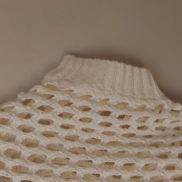 Esprit White Mesh Top/ Vintage/Sz M/ Womens/Summer/ Beach - Picture 6 of 10